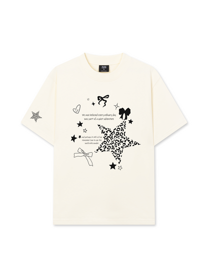 Áo Thun Relaxed Fit Daily Cuties Leopard Star