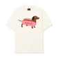 Áo Thun Relaxed Fit Pink Dachshund