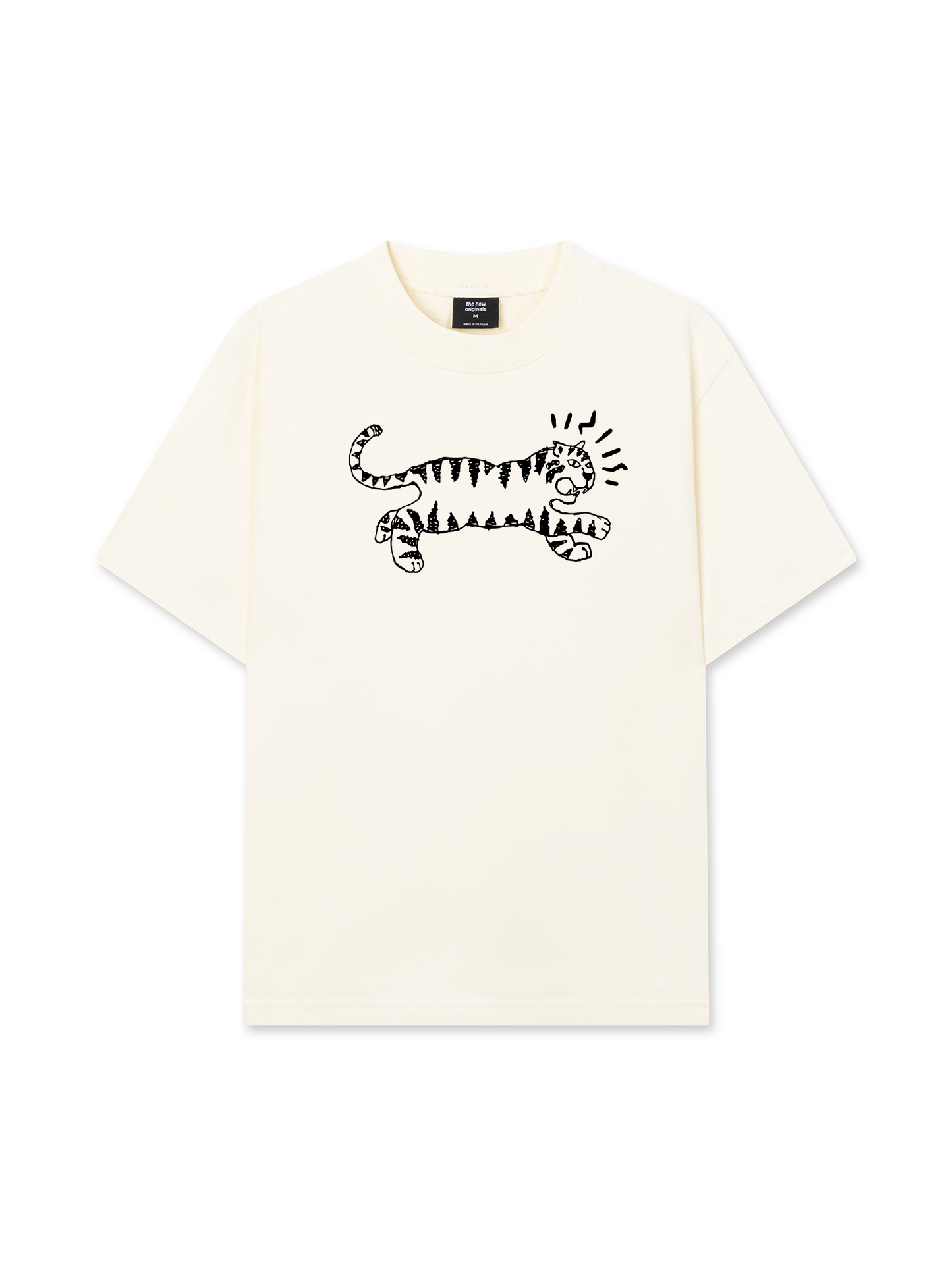 Áo Thun Relaxed Fit Tiger Sketch