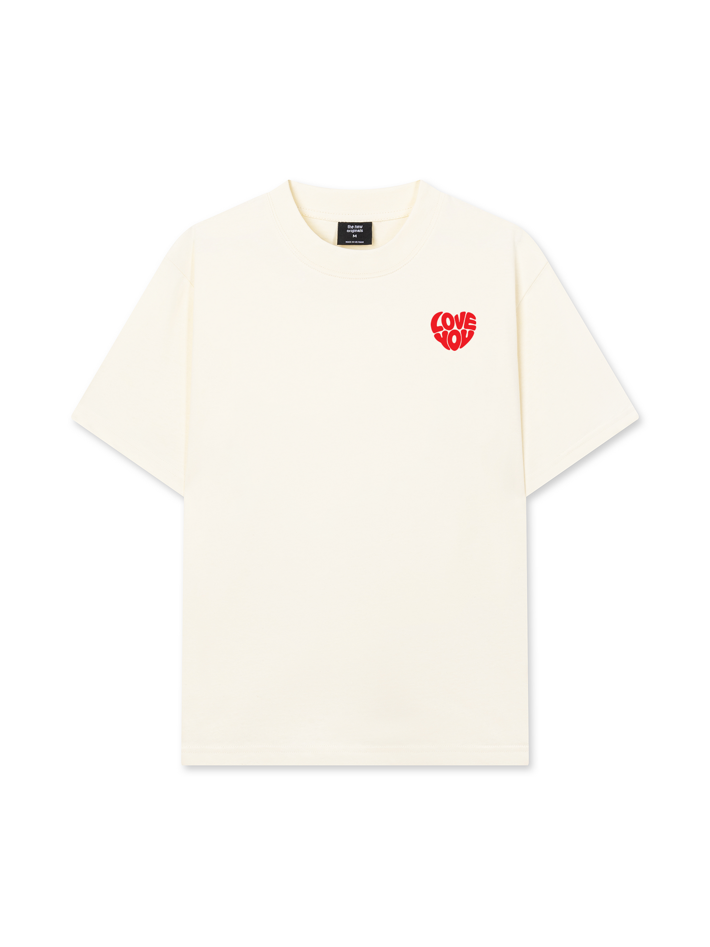 Áo Thun Relaxed Fit Love You Typography