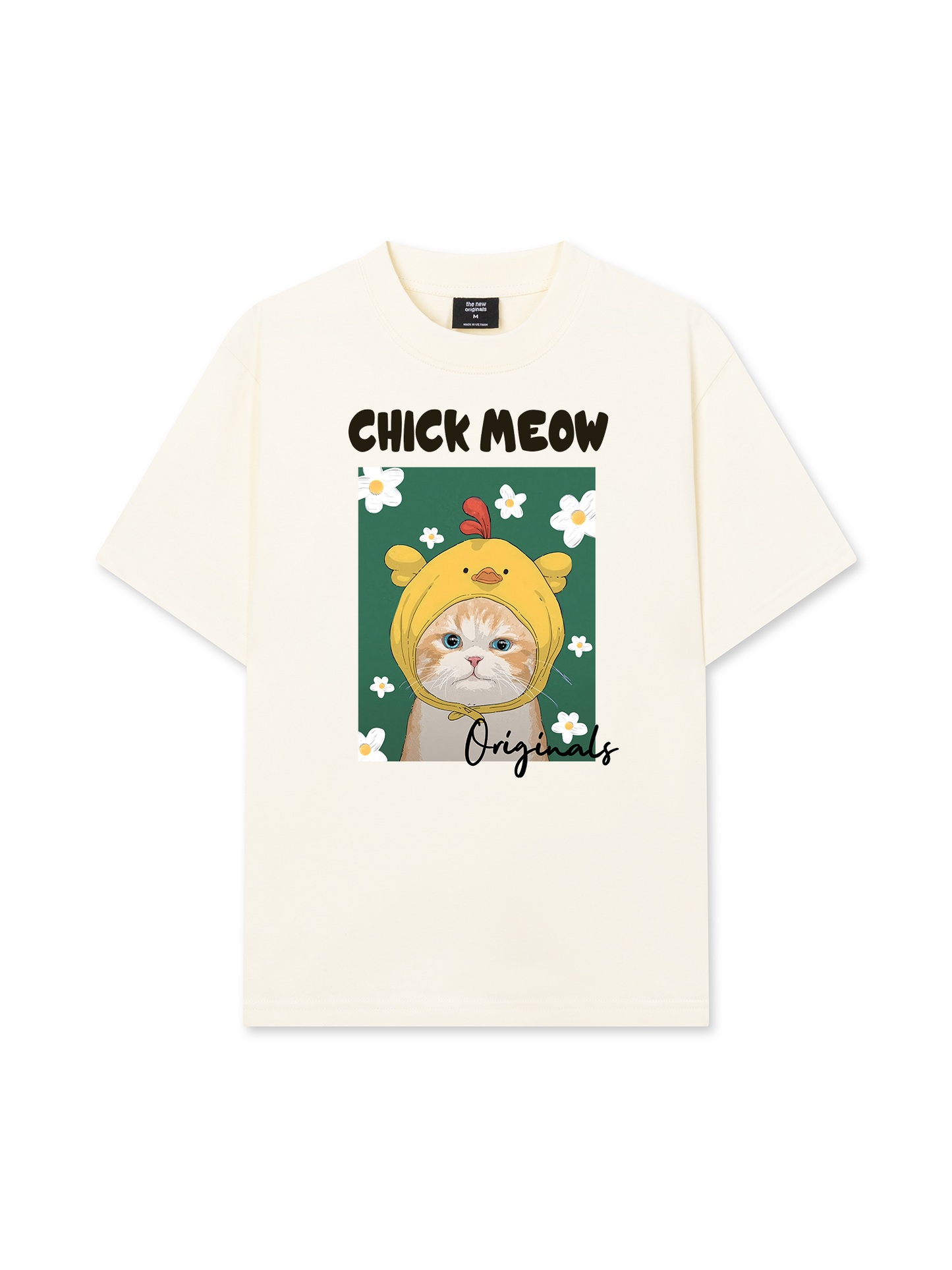 Áo Thun Relaxed Fit Chick Meow