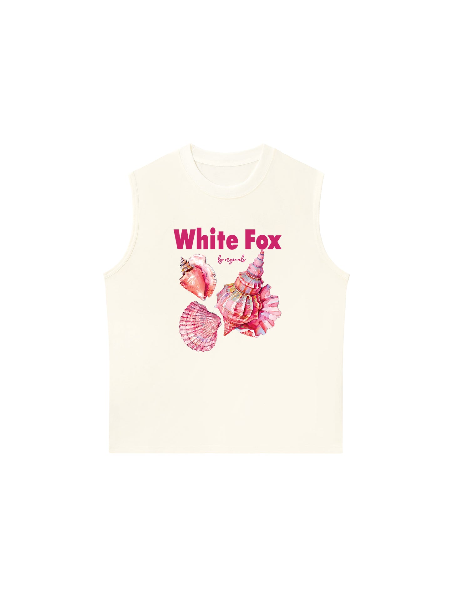 Áo Ba Lỗ Relaxed Fit Ocean White Fox