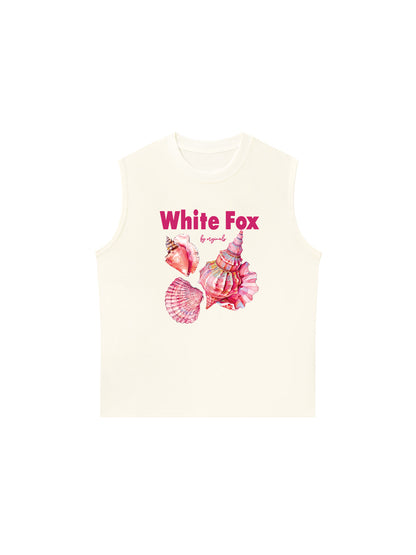 Áo Ba Lỗ Relaxed Fit Ocean White Fox
