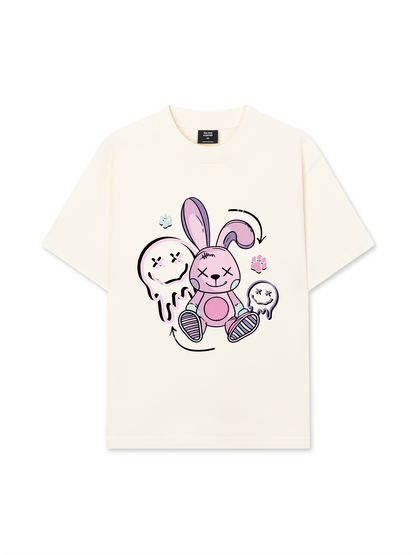 Áo Thun Relaxed Fit Rabbit Smile Face