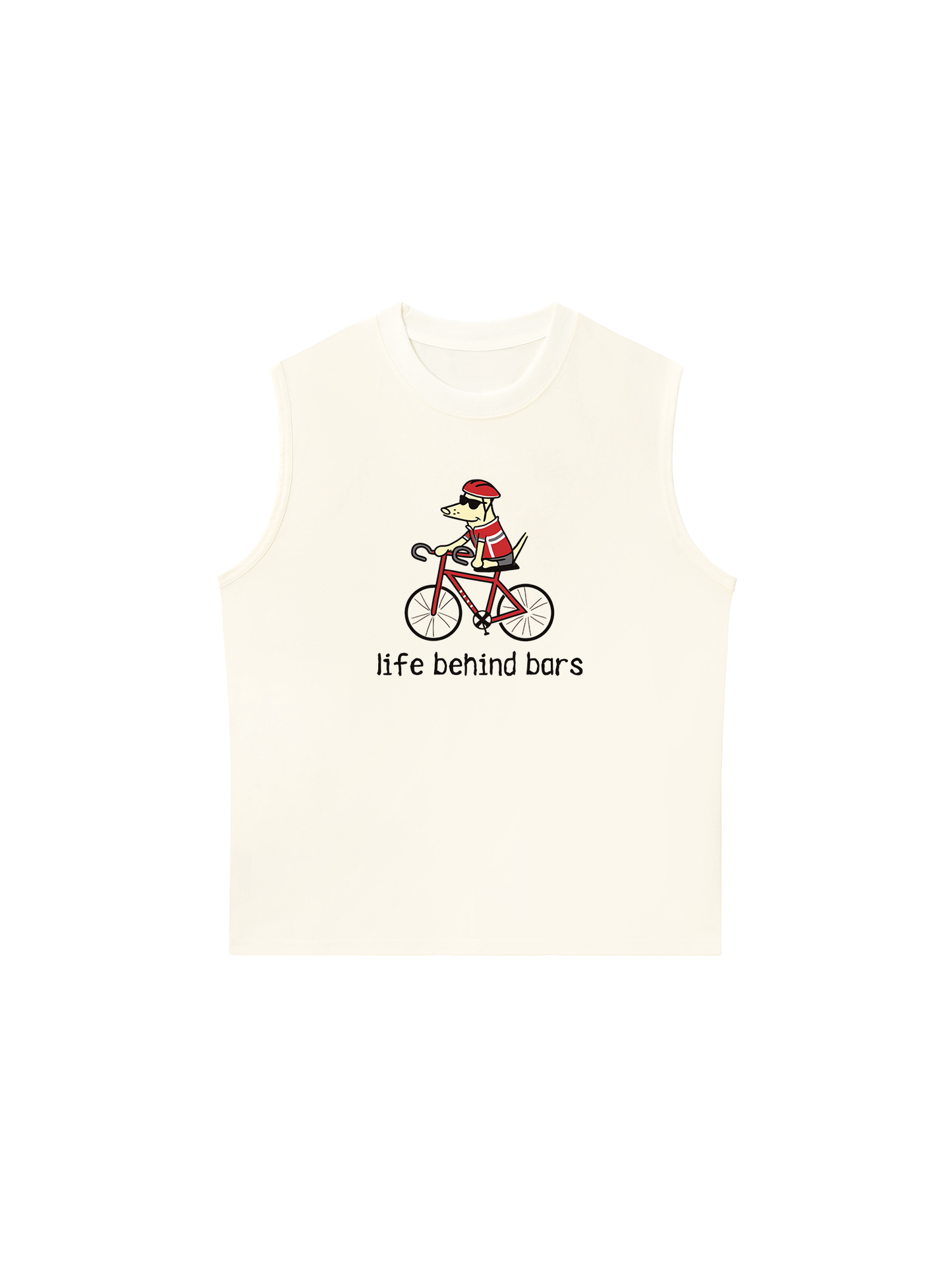 Áo Ba Lỗ Relaxed Fit Go Outside Life Behind Bars