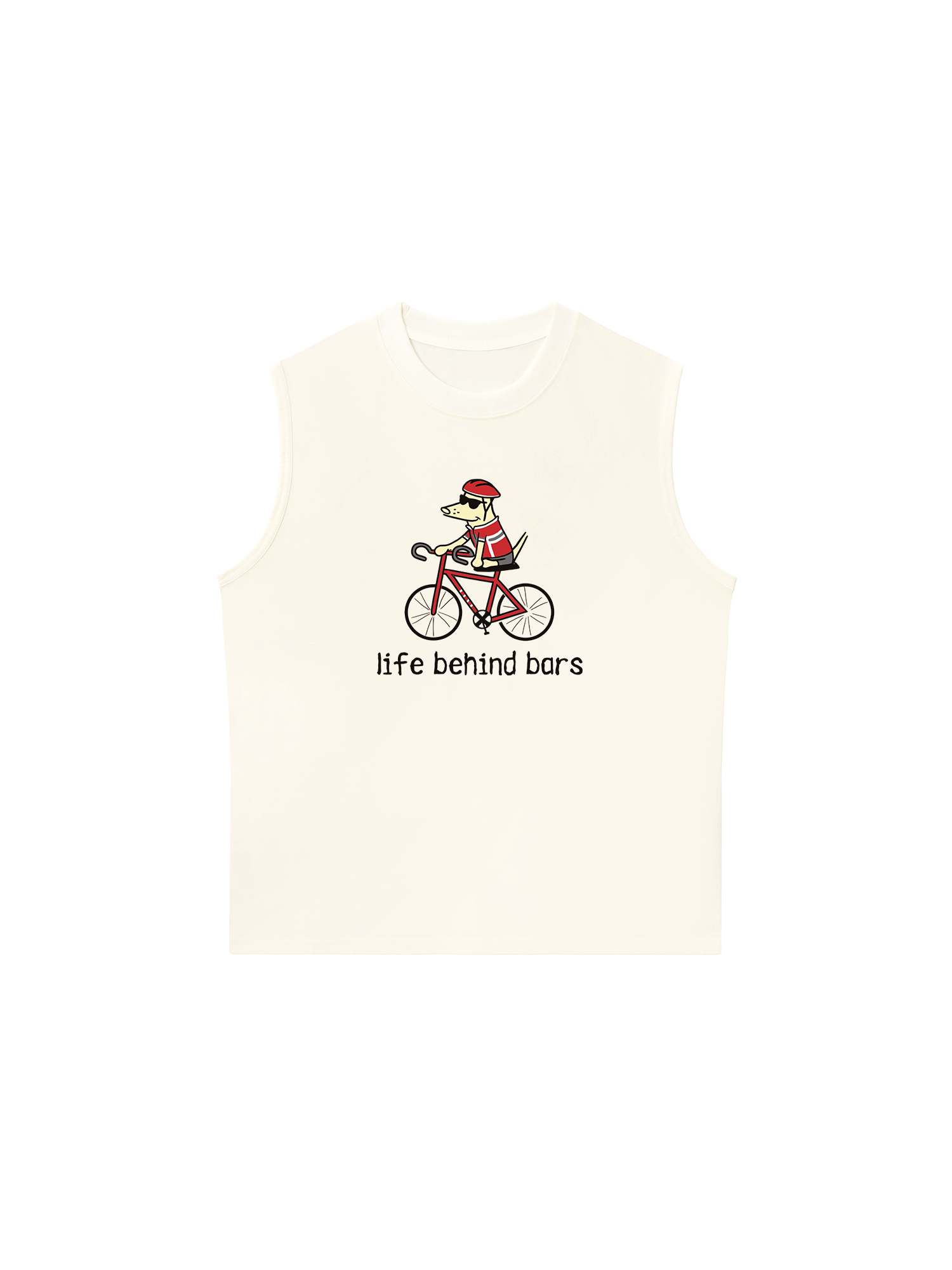 Áo Ba Lỗ Relaxed Fit Go Outside Life Behind Bars