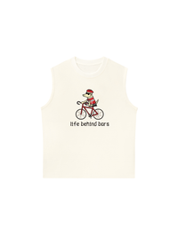 Áo Ba Lỗ Relaxed Fit Go Outside Life Behind Bars