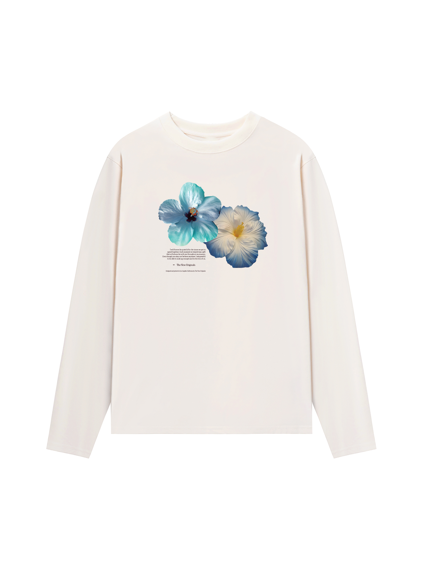 Áo Thun Dài Tay Summer Vibes Souble Blue Flower