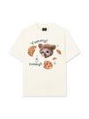 Áo Thun Relaxed Fit Cute Dog Yummy Cookie