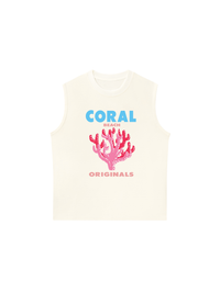 Áo Ba Lỗ Relaxed Fit Summer Vibes Coral Beach