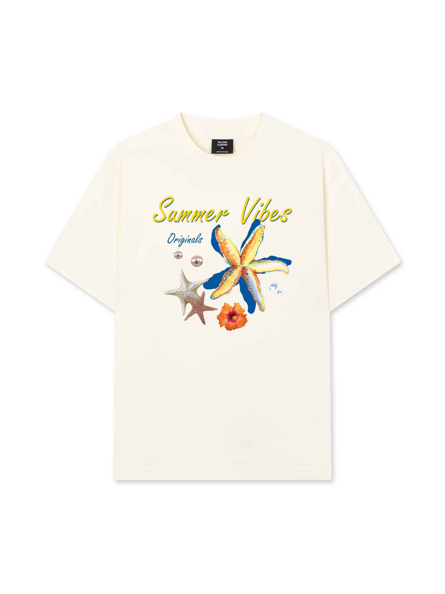 Áo Thun Relaxed Fit Summer Vibes Blue Starfish