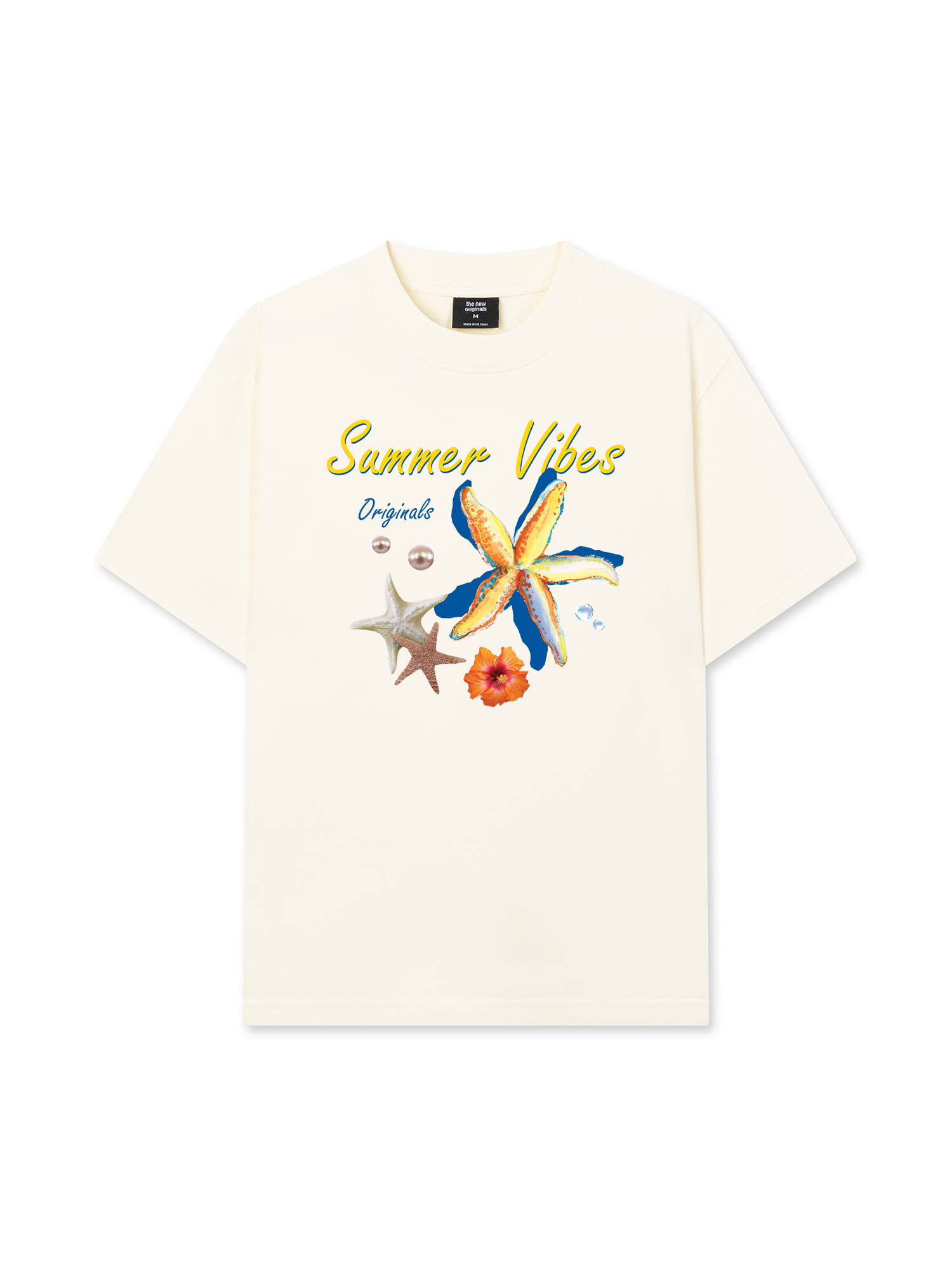 Áo Thun Relaxed Fit Summer Vibes Blue Starfish