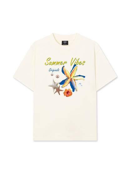 Áo Thun Relaxed Fit Summer Vibes Blue Starfish