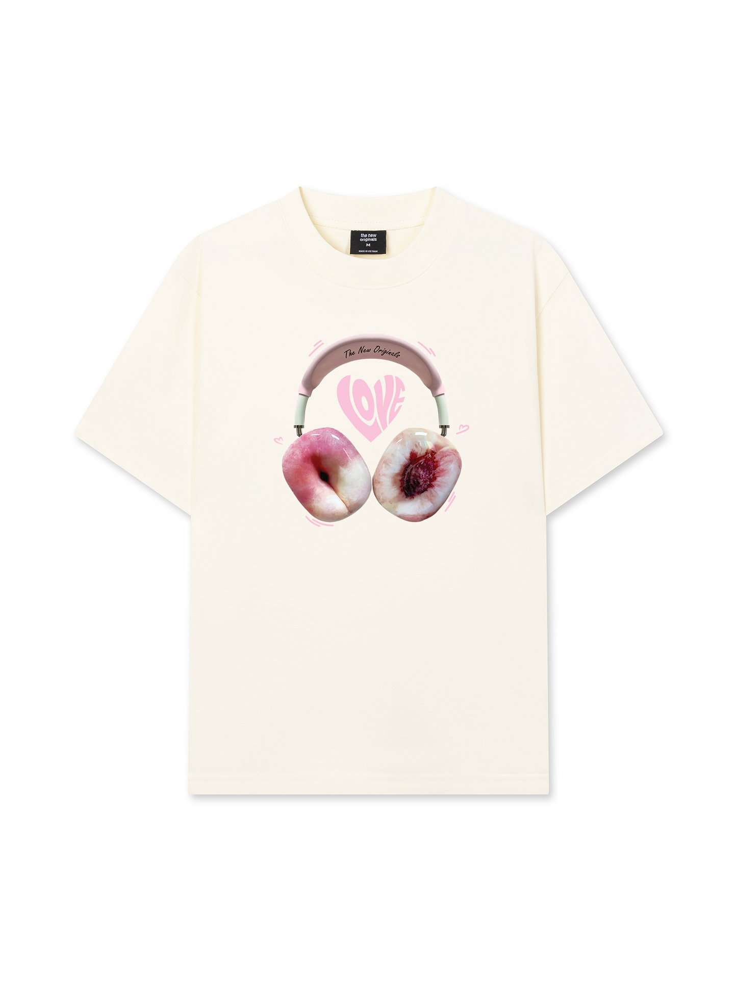 Áo Thun Relaxed Fit Summer Vibes Peach Love
