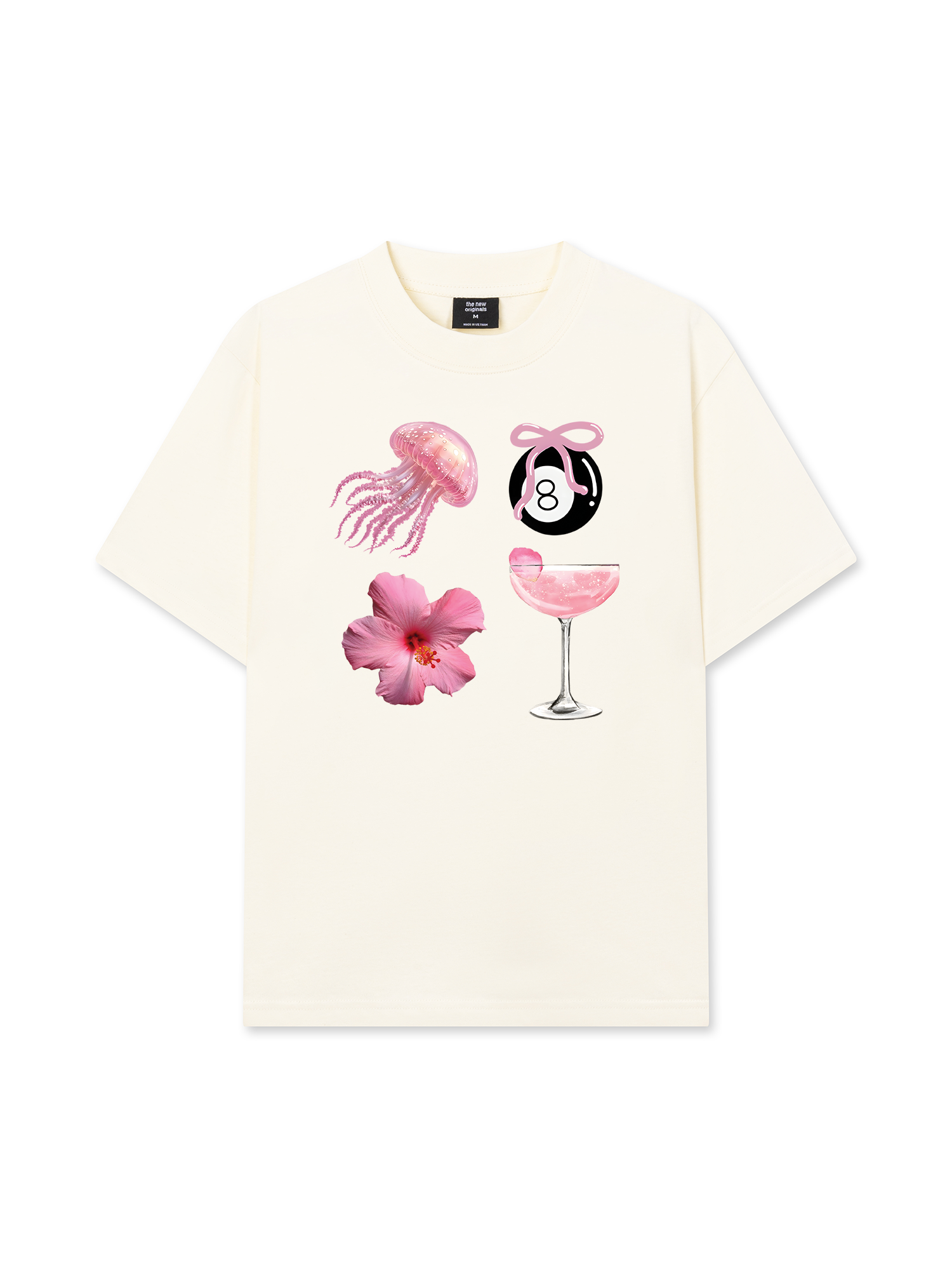 Áo Thun Relaxed Fit Summer Vibes Pink Summer Vibes