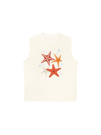 Áo Ba Lỗ Relaxed Fit Ocean Orange StarFish