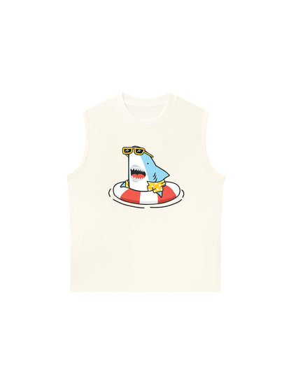 Áo Ba Lỗ Relaxed Fit Ocean baby Shark