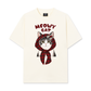 Áo Thun Relaxed Fit Meowy Cat Red Xmas Plaid