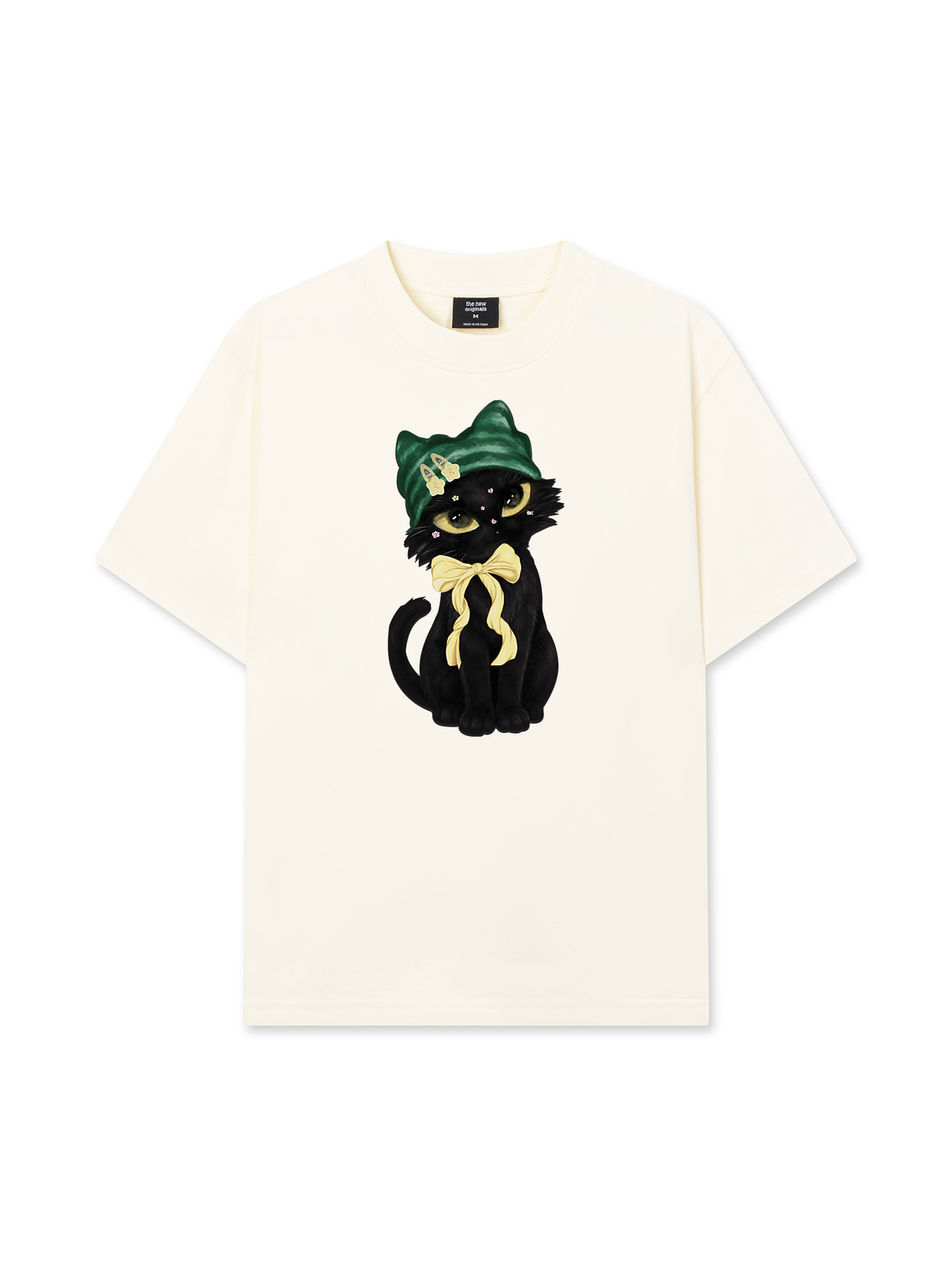 Áo Thun Relaxed Fit Black Cat Girl