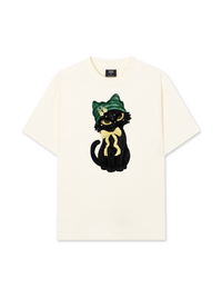 Áo Thun Relaxed Fit Black Cat Girl