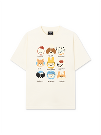 Áo Thun Relaxed Fit Animal Cute Puppy Thíngs