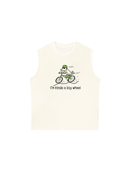 Áo Ba Lỗ Relaxed Fit Go Outside I_m Kinda A Big Wheel