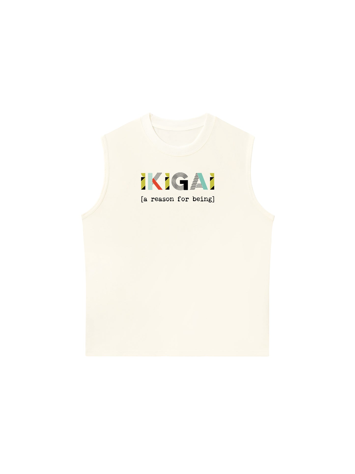 Áo Ba Lỗ Relaxed Fit Geometric Ikigai
