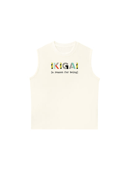 Áo Ba Lỗ Relaxed Fit Geometric Ikigai