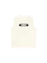 Áo Ba Lỗ Relaxed Fit No Pain No Gain