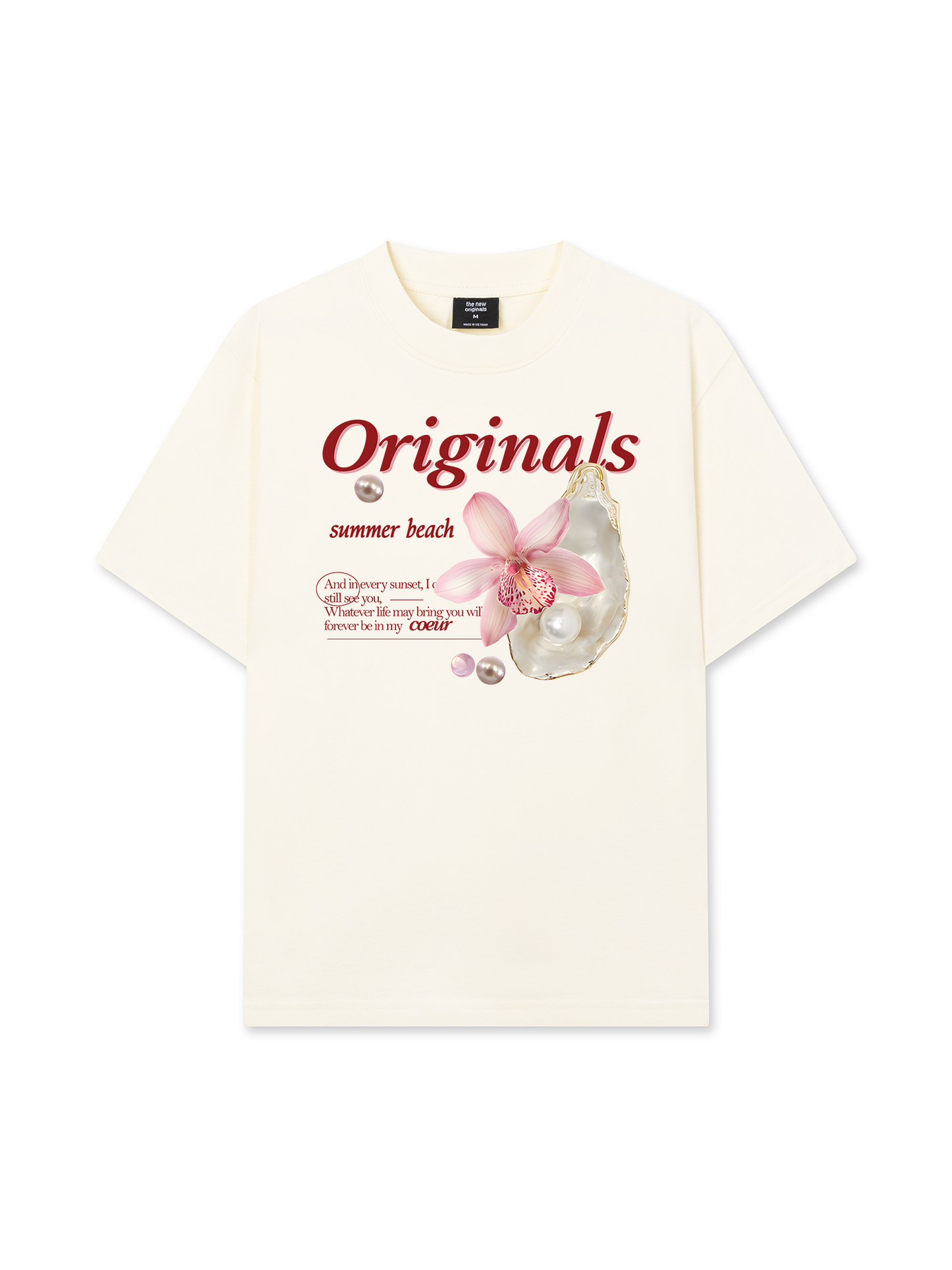 Áo Thun Relaxed Fit Summer Vibes Flower With Peal