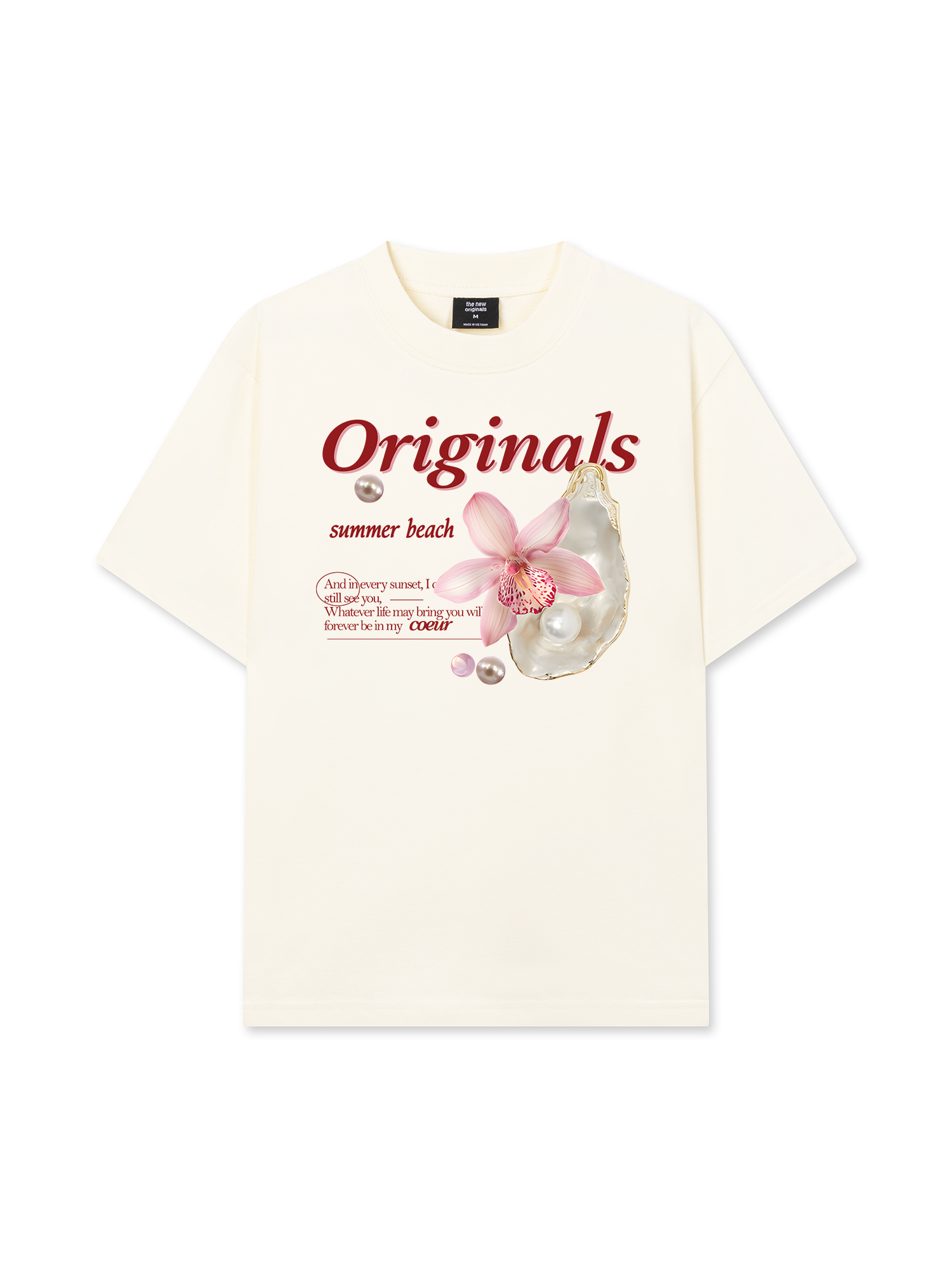 Áo Thun Relaxed Fit Summer Vibes Flower With Peal