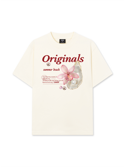 Áo Thun Relaxed Fit Summer Vibes Flower With Peal
