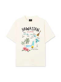 Áo Thun Relaxed Fit Summer Vibes Hawaiian