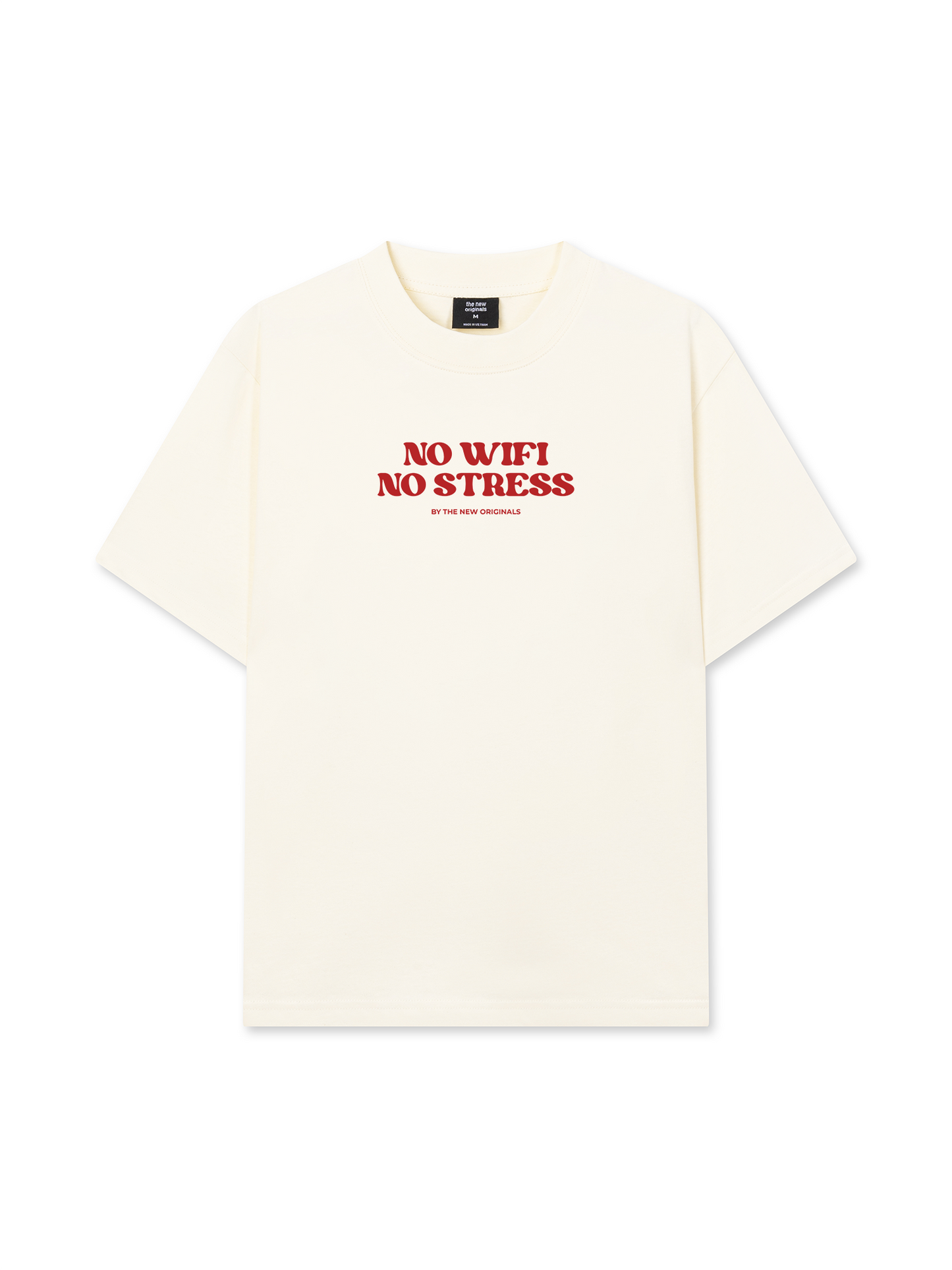 Áo Thun Relaxed Fit No Wifi No Stress