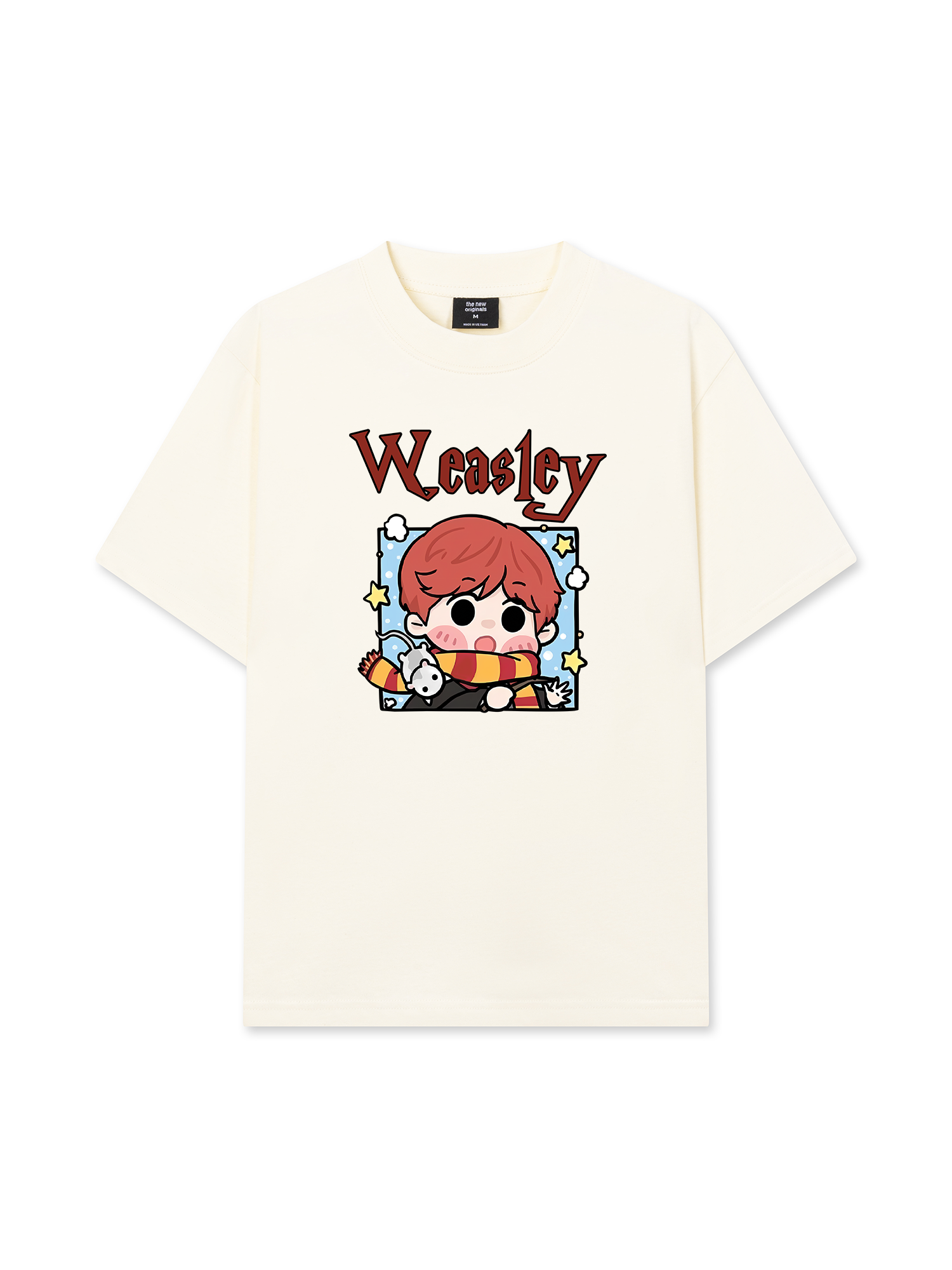 Áo Thun Relaxed Fit Harrry Potter Weasley Chibi