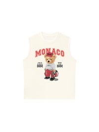 Áo Ba Lỗ Relaxed Fit Monaco Bear Club