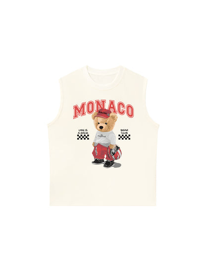Áo Ba Lỗ Relaxed Fit Monaco Bear Club