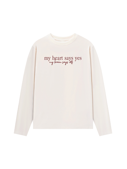 Áo Thun Dài Tay My Heart Say Yes