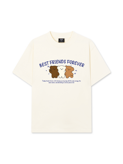 Áo Thun Relaxed Fit Teddy Land Best Friends Forever