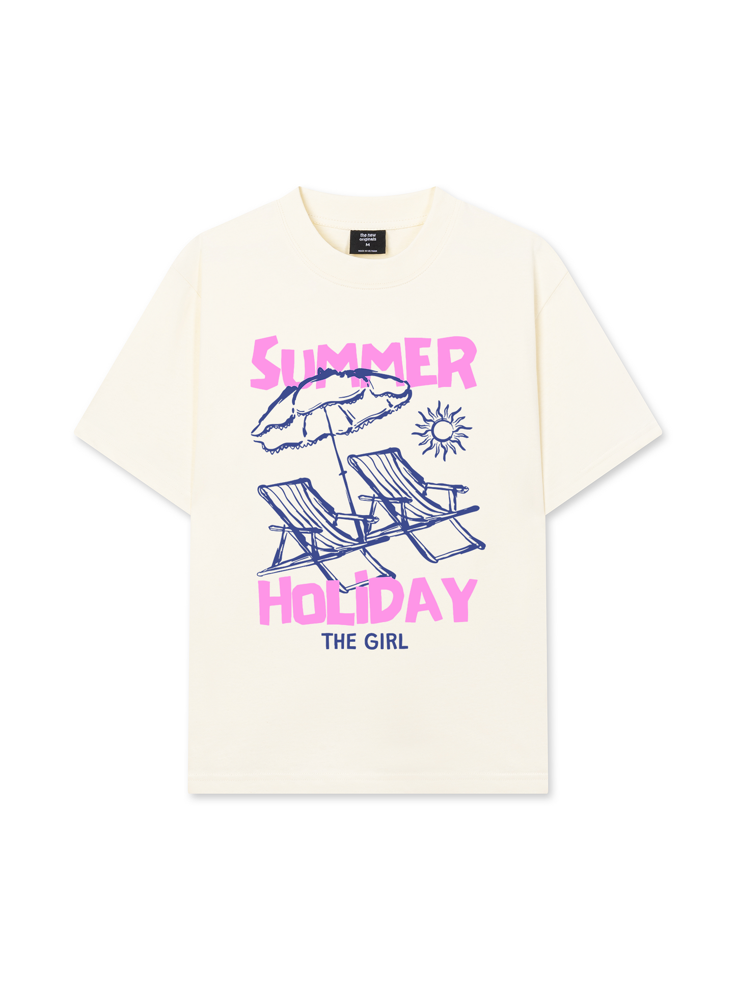 Áo Thun Relaxed Fit Summer Holiday The Girl
