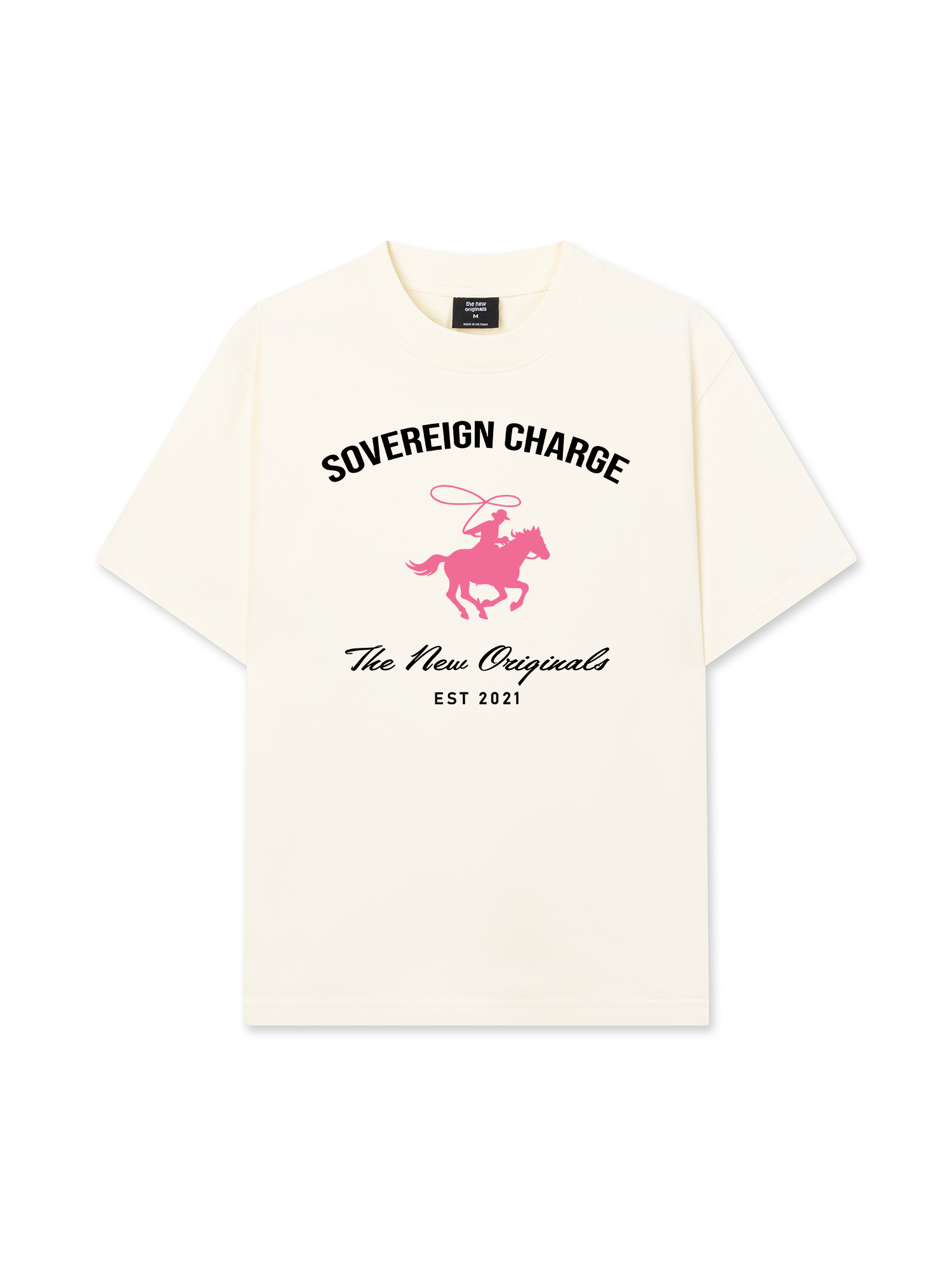 Áo Thun Relaxed Fit SOVERREIGN CHARGE PINK HORSE