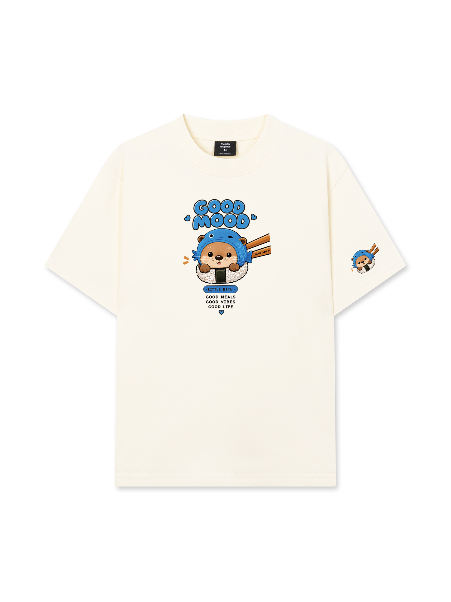 Áo Thun Relaxed Fit Good Mood Sushi Otter