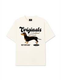 Áo Thun Relaxed Fit Retro Dachshund