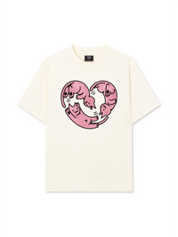 Áo Thun Relaxed Fit Meow Meow Heart