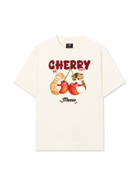 Áo Thun Relaxed Fit Cherry Meow