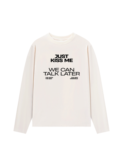 Áo Thun Dài Tay Life Vibe Just Kiss Me