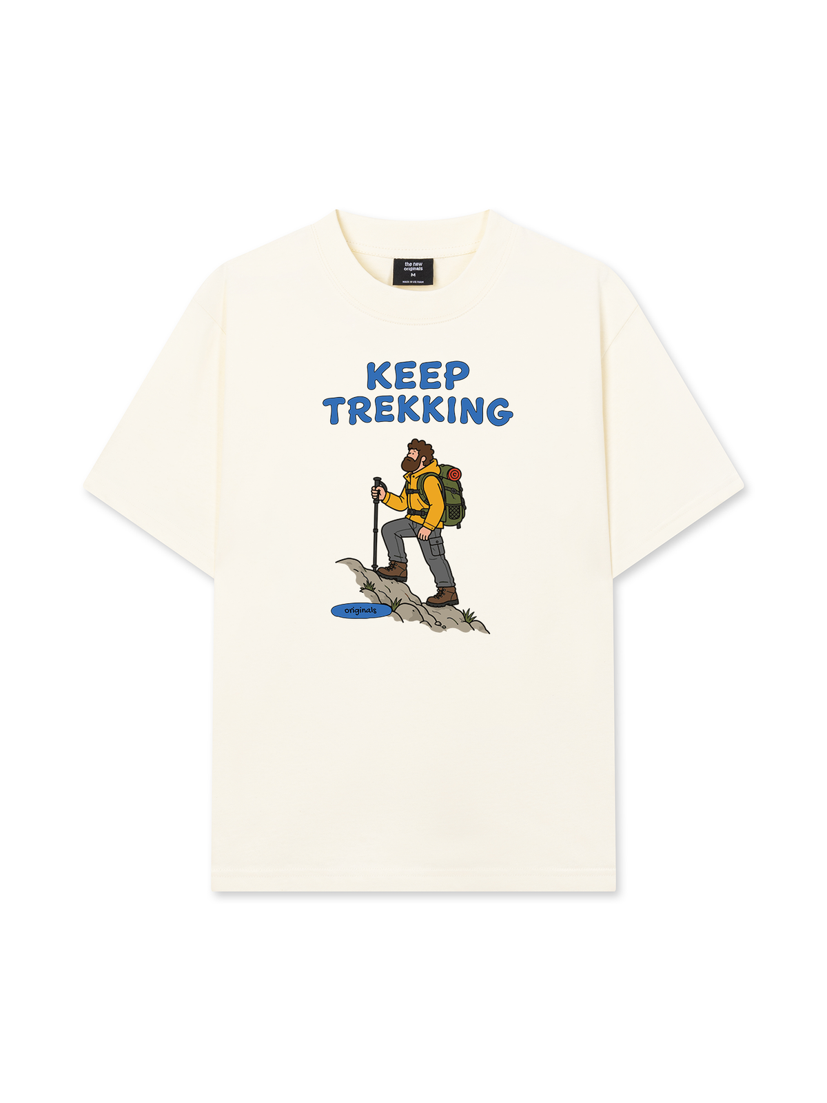 Áo Thun Relaxed Fit Blue Keep Trekking