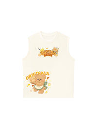 Áo Ba Lỗ Relaxed Fit Teddy Land Butter Bear