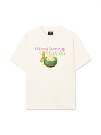 Áo Thun Relaxed Fit Drink Collection I Need Some Matcha