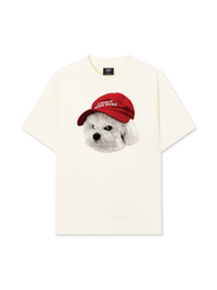 Áo Thun Relaxed Fit Puppy With Red Hat
